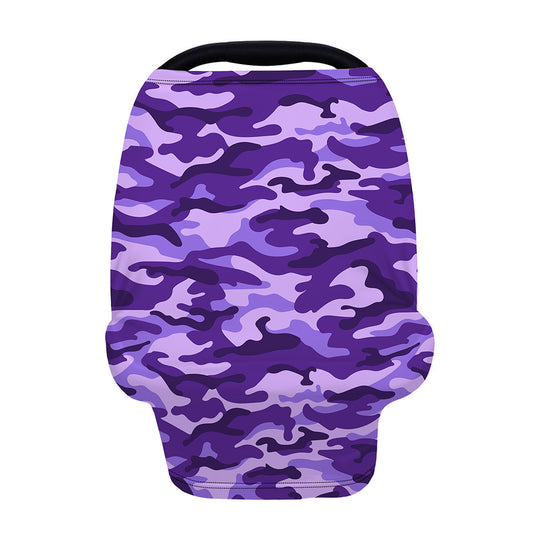 Purple Camouflage Print Baby Seat Cover