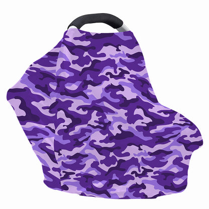 Purple Camouflage Print Baby Seat Cover