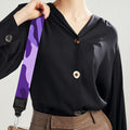 Purple Camouflage Print Bag Strap