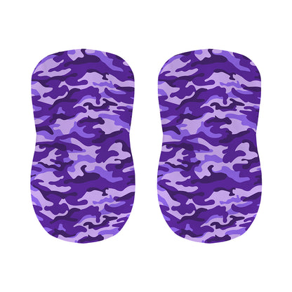 Purple Camouflage Print Bar Stool Covers