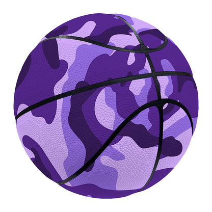 Purple Camouflage Print Basketball