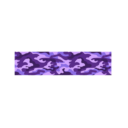 Purple Camouflage Print Bed Runner