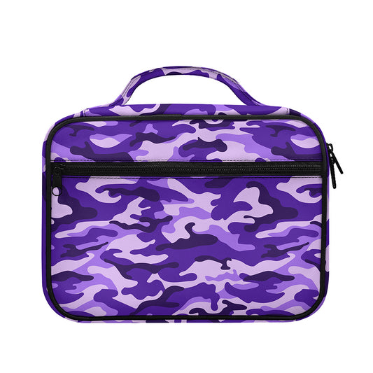 Purple Camouflage Print Briefcase Bible Bag