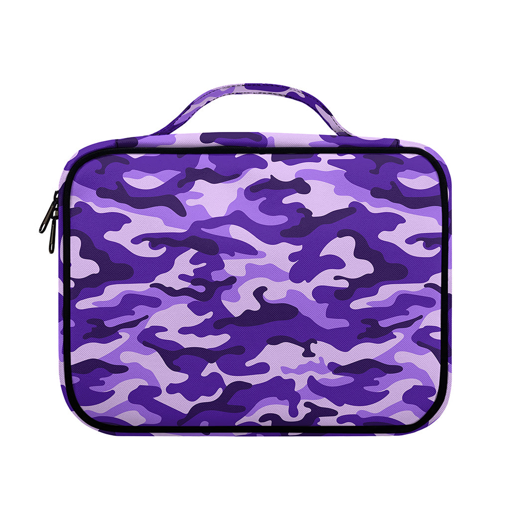 Purple Camouflage Print Briefcase Bible Bag