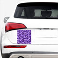 Purple Camouflage Print Car Sticker