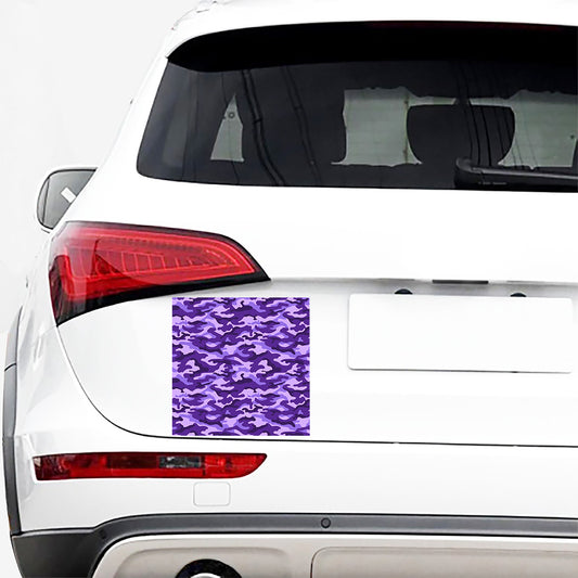Purple Camouflage Print Car Sticker
