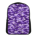 Purple Camouflage Print Casual Backpack