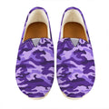 Purple Camouflage Print Casual Shoes