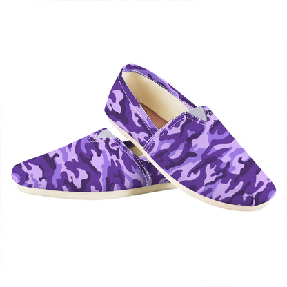 Purple Camouflage Print Casual Shoes