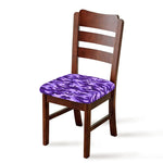 Purple Camouflage Print Chair Cushion Cover