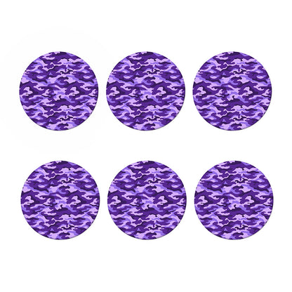 Purple Camouflage Print Coaster Set