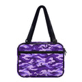 Purple Camouflage Print Double Strap Bible Bag