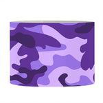 Purple Camouflage Print Drum Lamp Shade