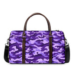 Purple Camouflage Print Duffle Bag
