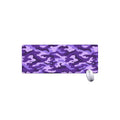 Purple Camouflage Print Extended Mouse Pad