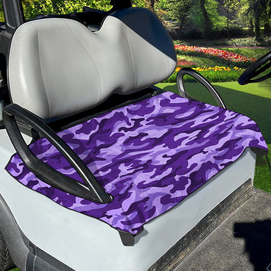 Purple Camouflage Print Golf Cart Seat Cover
