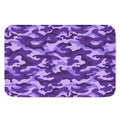 Purple Camouflage Print Indoor Door Mat