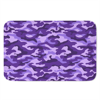 Purple Camouflage Print Indoor Door Mat