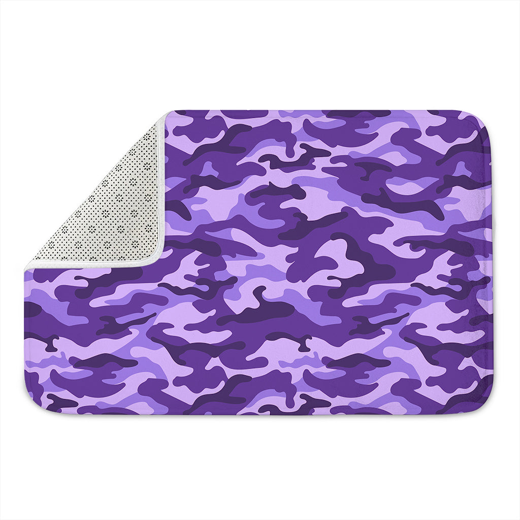 Purple Camouflage Print Indoor Door Mat