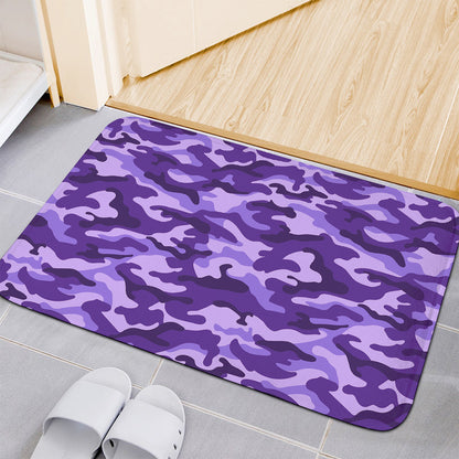 Purple Camouflage Print Indoor Door Mat