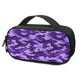 Purple Camouflage Print Portable Cooler Travel Case
