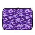 Purple Camouflage Print Laptop Sleeve