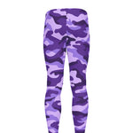 Purple Camouflage Print Men's leggings