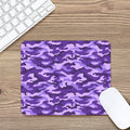 Purple Camouflage Print Mouse Pad