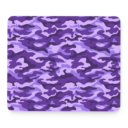 Purple Camouflage Print Mouse Pad