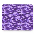 Purple Camouflage Print Mouse Pad