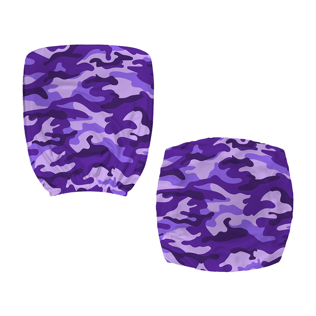 Purple Camouflage Print Office Chair Cover