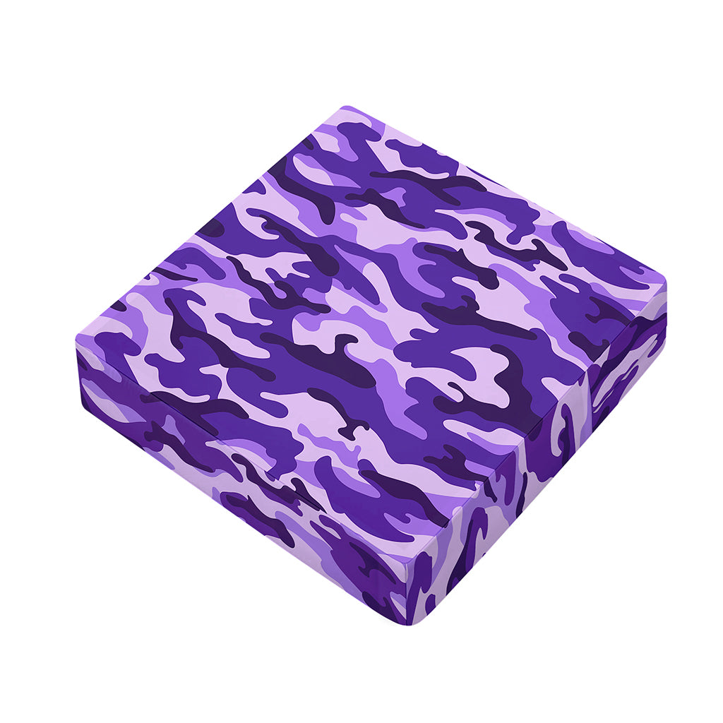 Purple Camouflage Print Outdoor Seat Cushion Cover