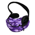 Purple Camouflage Print Pet Sling Carrier