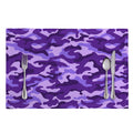 Purple Camouflage Print Placemat
