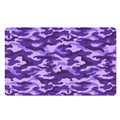 Purple Camouflage Print Polyester Doormat