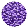 Purple Camouflage Print Round Blanket
