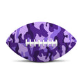 Purple Camouflage Print Rugby Ball