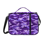 Purple Camouflage Print Shoulder Strap Bible Bag