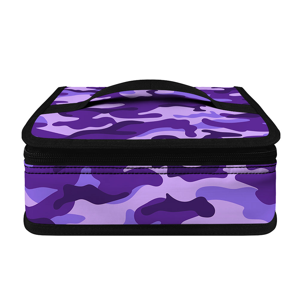 Purple Camouflage Print Small Lunch Bag