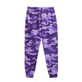 Purple Camouflage Print Sweatpants