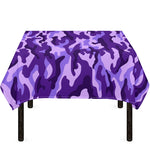 Purple Camouflage Print Tablecloth