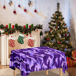 Purple Camouflage Print Tablecloth