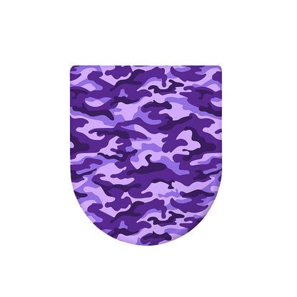 Purple Camouflage Print Toilet Lid Cover