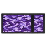 Purple Camouflage Print Trifold Wallet