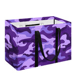 Purple Camouflage Print Utility Tote Bag