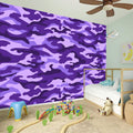 Purple Camouflage Print Wall Sticker