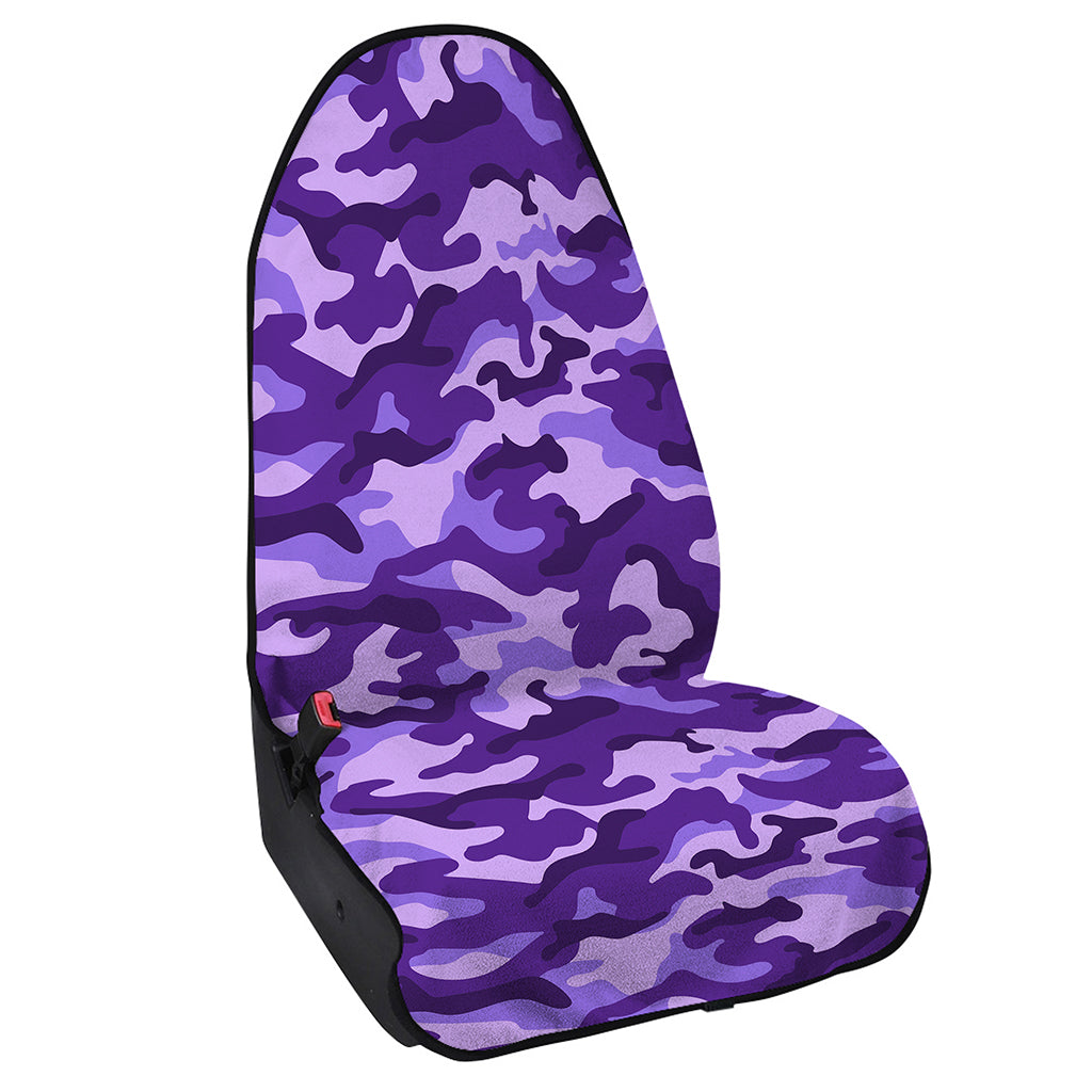 Purple Camouflage Print Waterproof Car Seat Cover