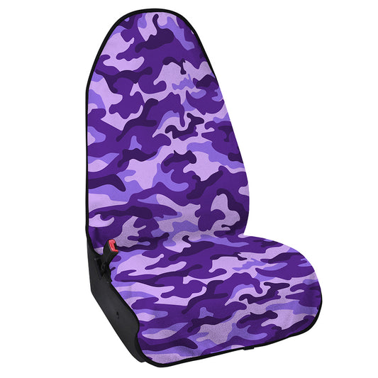Purple Camouflage Print Waterproof Car Seat Cover