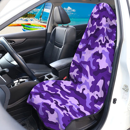 Purple Camouflage Print Waterproof Car Seat Cover