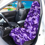 Purple Camouflage Print Waterproof Car Seat Cover